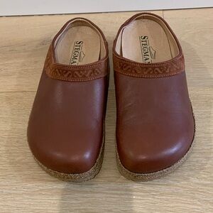 Stegmann Brown Leather Mules
